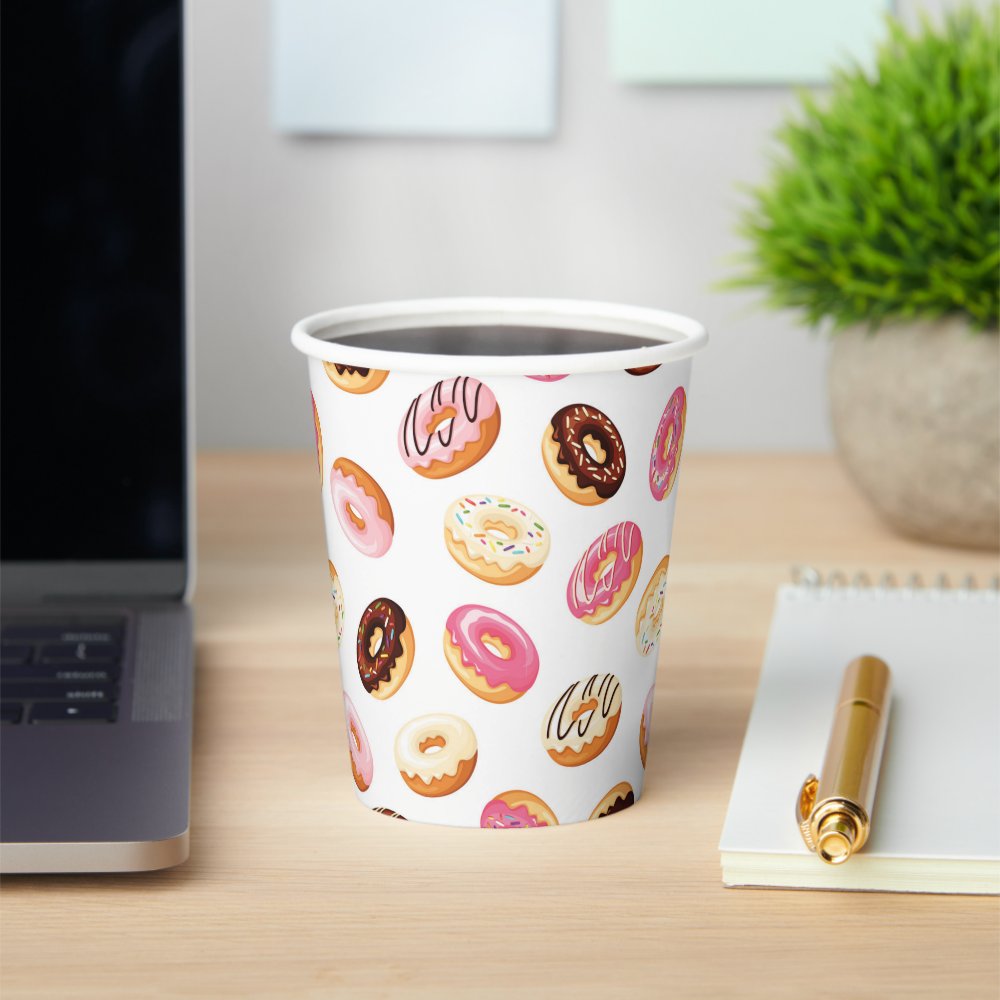 Sweet Donut Pattern Paper Cups sold by Melli Modification | SKU 4022004 ...