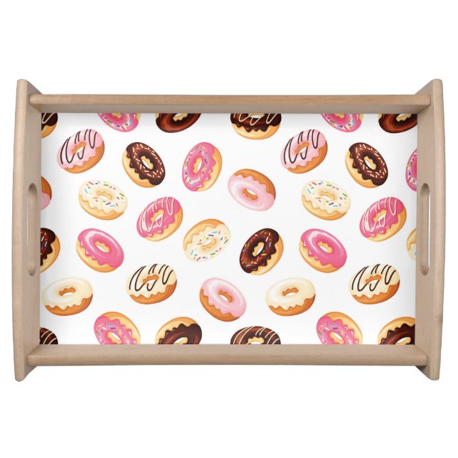 Sweet Donut Pattern Serving Tray (Front)