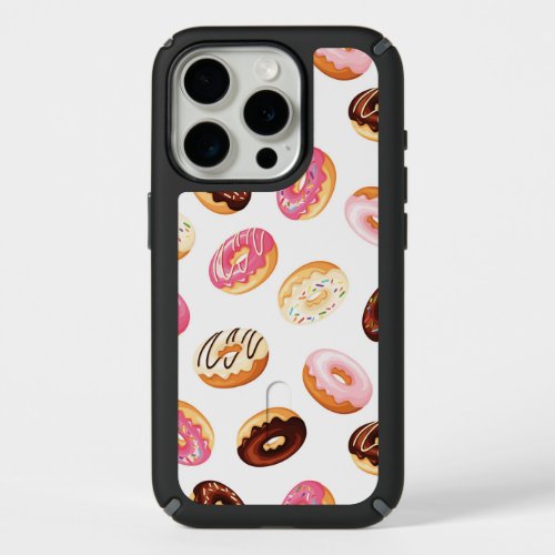 Sweet Donut Pattern iPhone 15 Pro Case