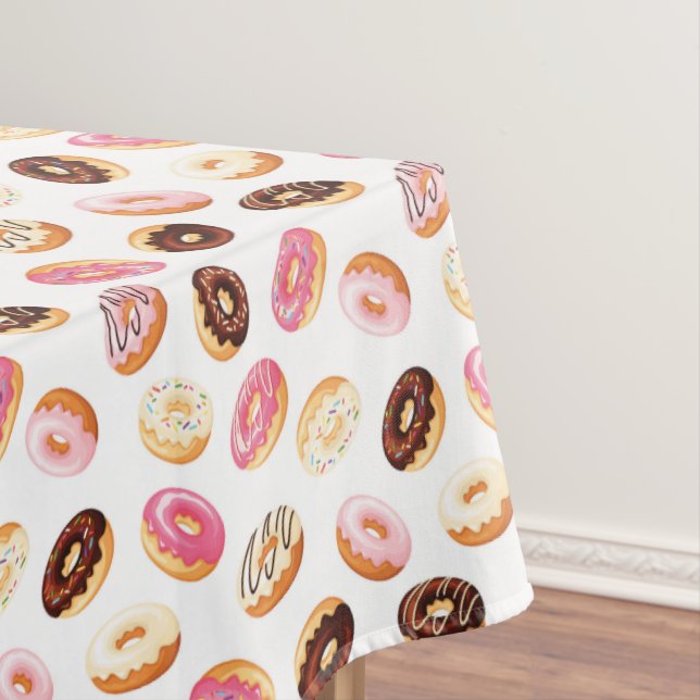Sweet Donut Pattern Tablecloth (In Situ)