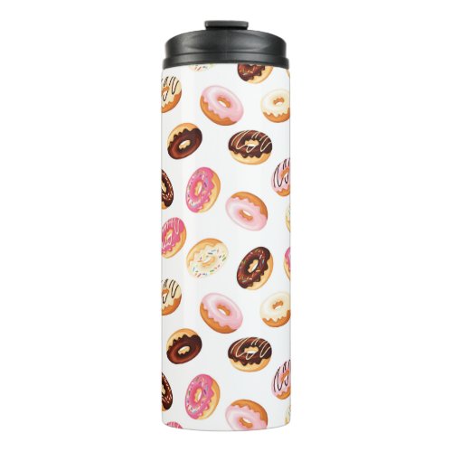 Sweet Donut Pattern Thermal Tumbler