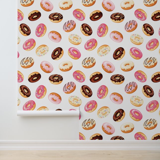 Sweet Donut Pattern Wallpaper (Application)