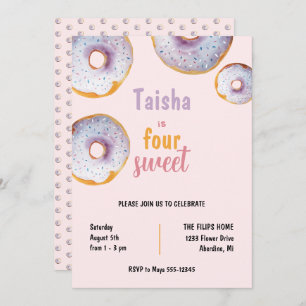 Sweet Donut Watercolor Illustration