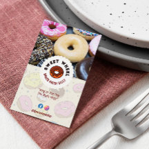 Sweet Donuts Business | Cream Cute Barcode Busines