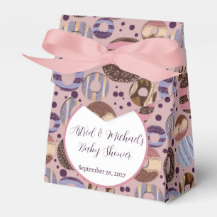 Sweet Donuts Girl Baby Shower  Favor Boxes