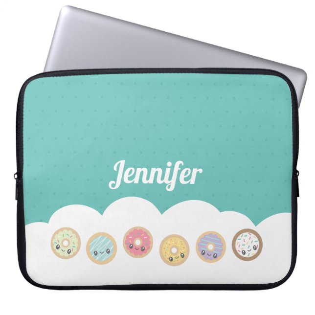Sweet Donuts Laptop Sleeve (Front)
