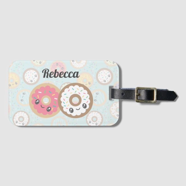 Sweet Donuts Luggage Tag (Front Horizontal)
