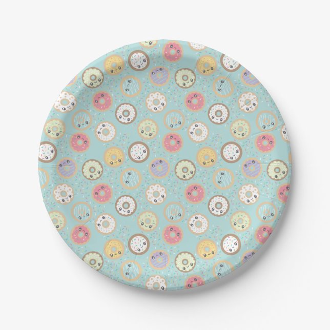 Sweet Donuts Paper Plates (Front)
