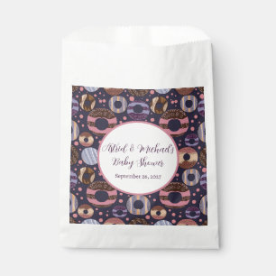 Sweet Donuts Purple Girl Baby Shower  Favor Bag