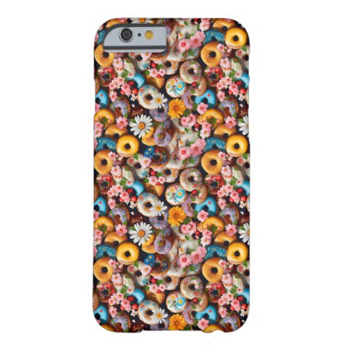 Sweet Donuts Seamless Pattern Design Barely There iPhone 6 Case