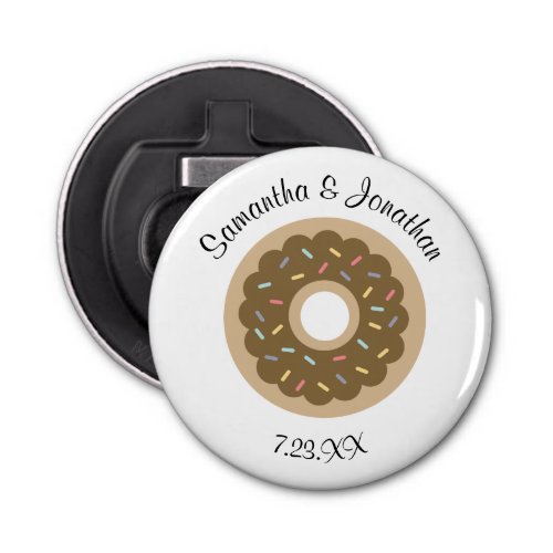 Sweet Donuts Wedding Guest Welcome Bag Bottle Opener