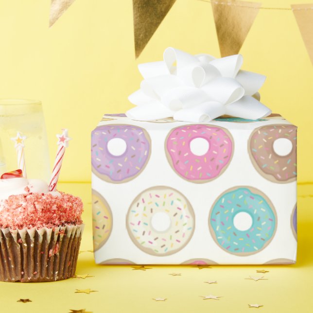 Sweet donuts wrapping paper (Birthday Party)