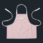 Sweet Dots Editable Color Personalized Kid Apron<br><div class="desc">This lovely design can be customized to your favorite color combinations. Matching adult and junior designs available. Makes a great gift! Find stylish stationery and gifts at our shop: www.berryberrysweet.com.</div>
