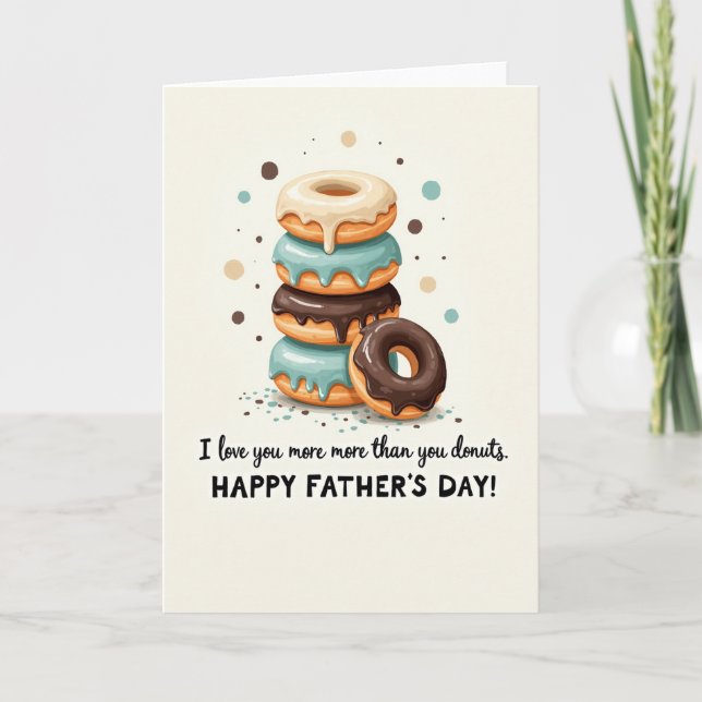 Sweet Doughnut Fathers Day Card (Front)