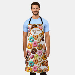 Sweet Doughnuts The Baker Man All-Over Print Apron
