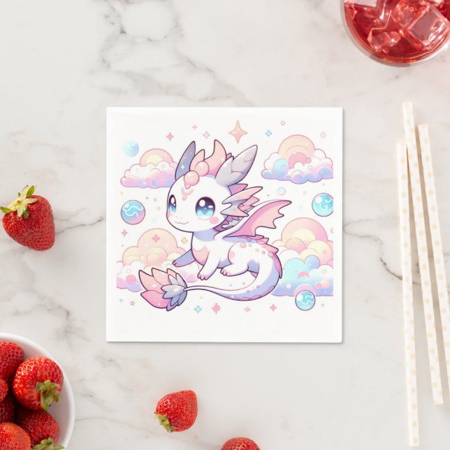 Sweet Dragon Baby Shower Napkins (Insitu)