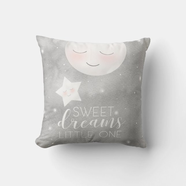 Sweet Dream Little One Throw Pillow (Front)