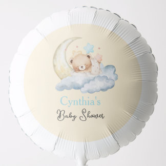 Sweet dream teddy bear Boy baby Shower  Balloon