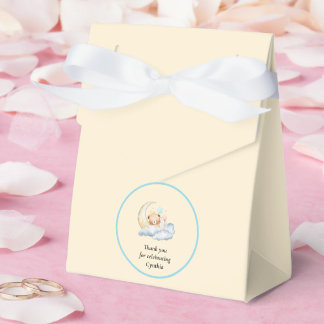 Sweet dream teddy bear Boy baby Shower Favor Box