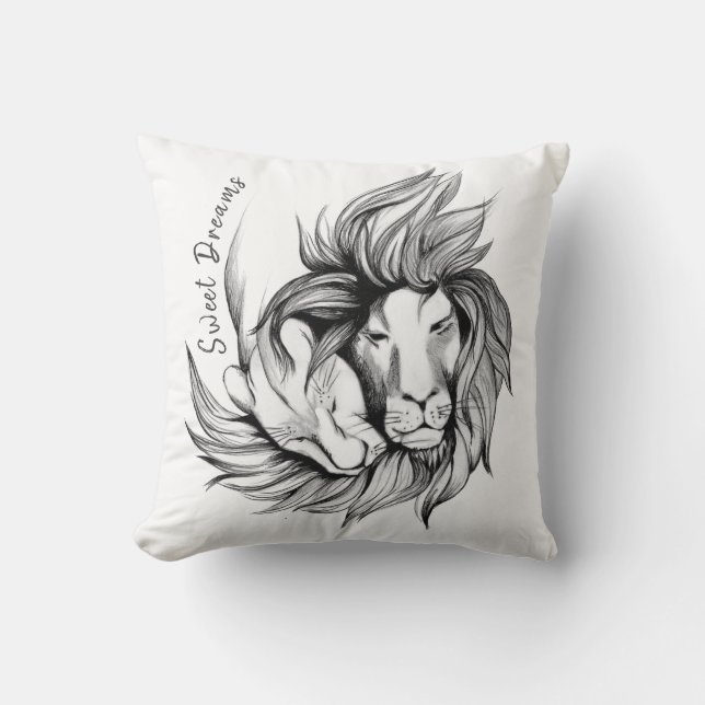 Sweet Dream Throw Pillow (Front)