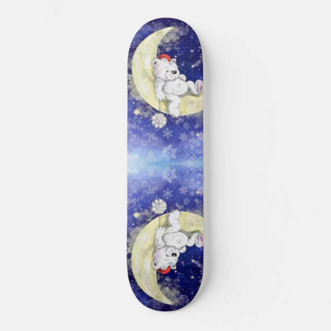 Sweet Dreaming Little Bear - Cute Skateboard (Front)
