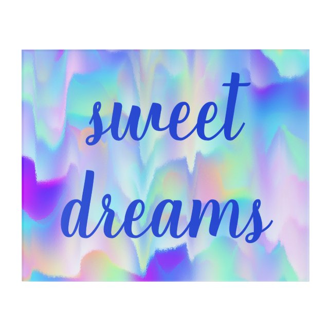 Sweet Dreams Abstract Northern Lights Acrylic Print (Front)