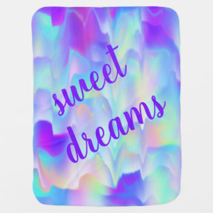 Sweet Dreams Abstract Northern Lights Baby Blanket