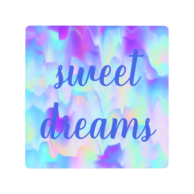 Sweet Dreams Abstract Northern Lights Metal Print (Front)