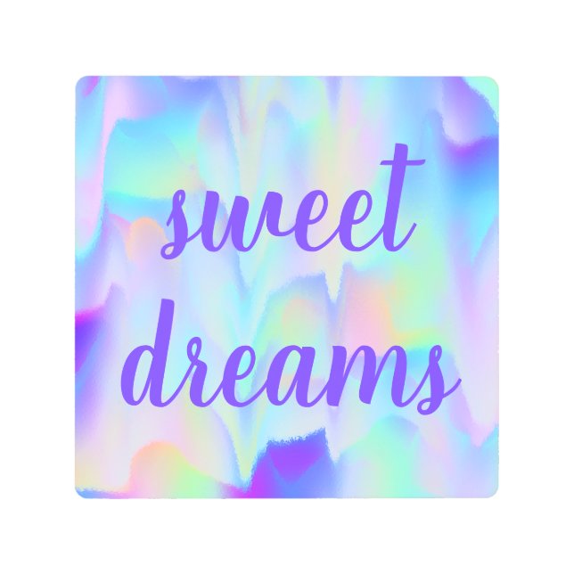 Sweet Dreams Abstract Northern Lights Metal Print (Front)