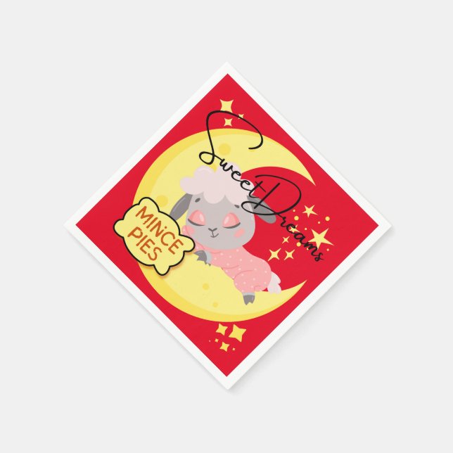 Sweet Dreams and Mince Pies Napkins (Corner)