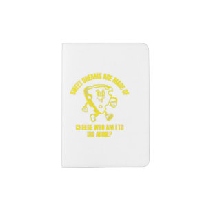 Sweet dreams are made of cheese funny cheese pun j passport holder