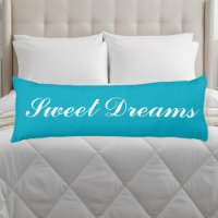 Sweet dreams Azure blue body pillow design