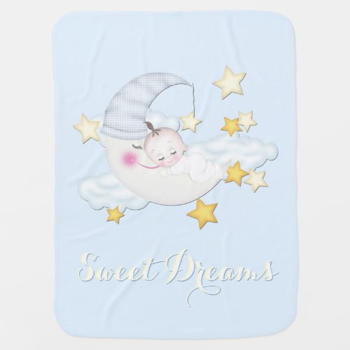 Sweet Dreams Baby Boy Baby Blanket