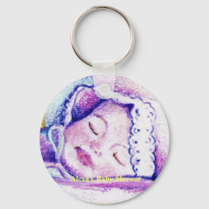 Sweet Dreams Baby Button Keychain