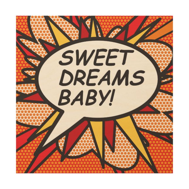 SWEET DREAMS BABY Comic Book Pop Art (Front)