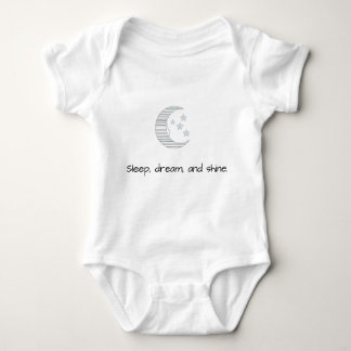 Sweet Dreams Baby - Crescent Moon & Stars Baby Out Baby Bodysuit
