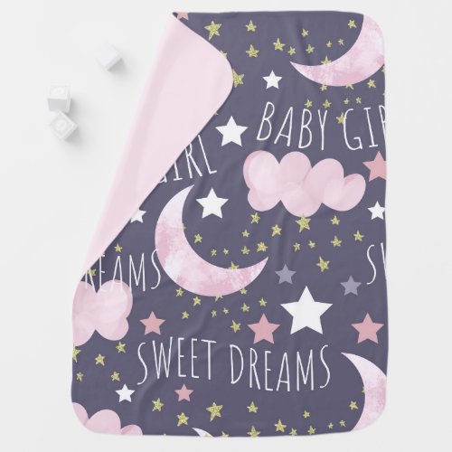 Sweet Dreams Baby Girl Nursery Baby Blanket