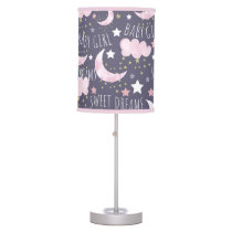 Sweet Dreams Baby Girl Nursery Baby Blanket Table Lamp