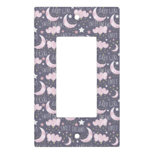 Sweet Dreams Baby Girl Nursery Baby  Light Switch Cover