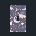 Sweet Dreams Baby Girl Nursery Baby  Light Switch Cover<br><div class="desc">Sweet dreams nursery baby girl nursery wall switch cover with moon,  cloud and stars pattern sweet dreams baby girl.</div>
