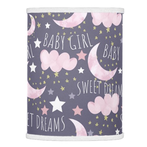 Sweet Dreams Baby Girl Nursery Lamp Shade