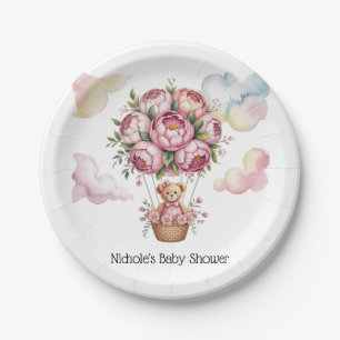 Sweet Dreams Baby Girl Shower Paper Plates