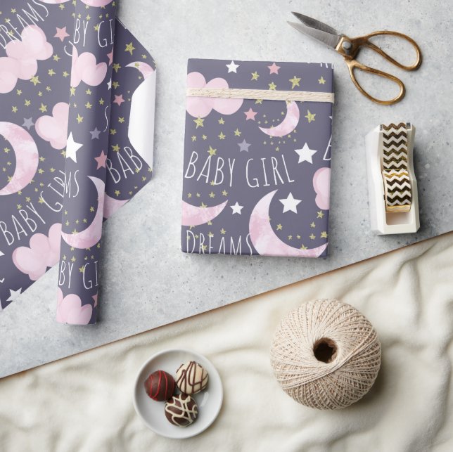 Sweet Dreams Baby Girl  Wrapping Paper (Crafts)