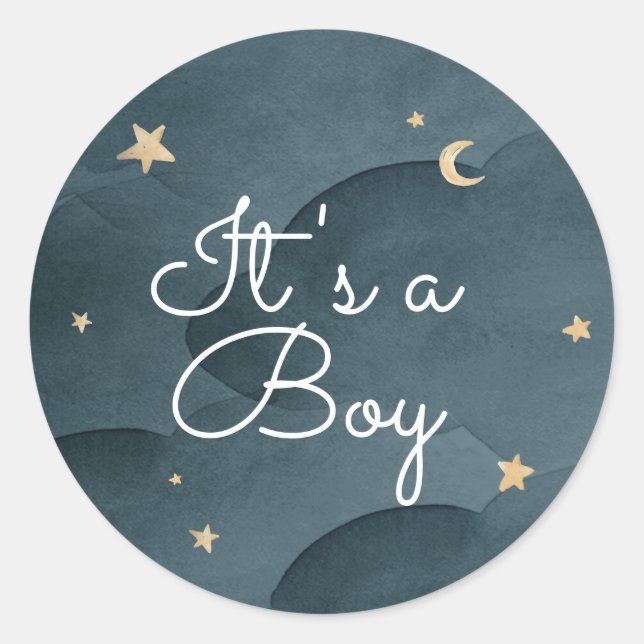 Sweet Dreams Baby Shower Classic Round Sticker (Front)