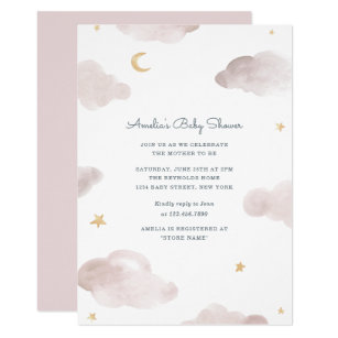 baby shower invitations cloud theme