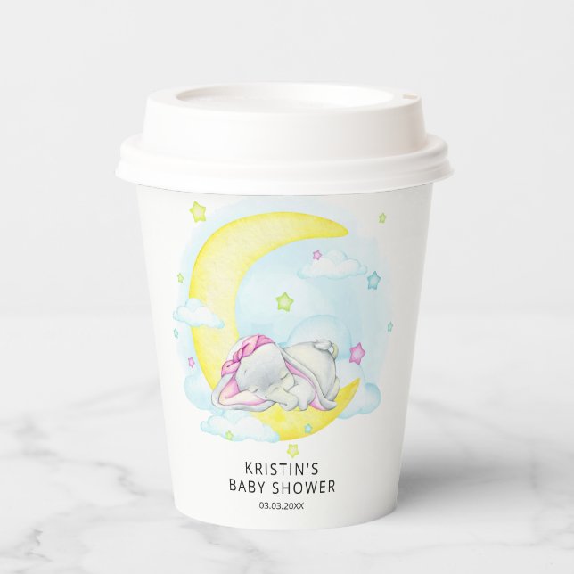 Sweet Dreams Baby Shower Paper Cups (Front)