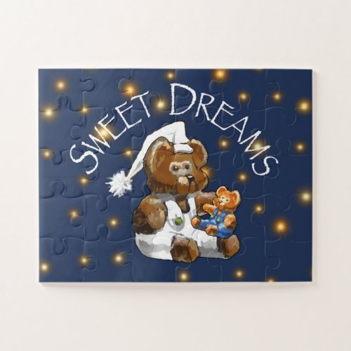 Sweet Dreams Bear Puzzle 8 x 10 110 pieces Jigsaw Puzzle