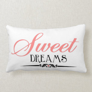 Sweet Dreams Bedroom Pillow by Enchanting Quotes
