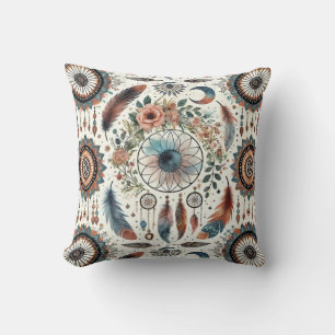 Sweet Dreams (Blue Back) Throw Pillow