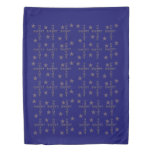 Sweet Dreams Blue Gold Stars Duvet Cover
